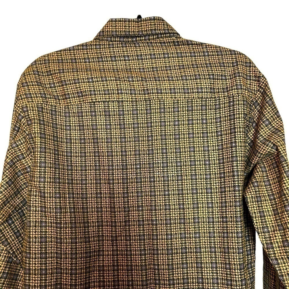 HABAND Mens Quality & Comfort Vintage Pearl Snap Plaid Shirt w/ Pearl Snap Cuffs - Picture 5 of 11